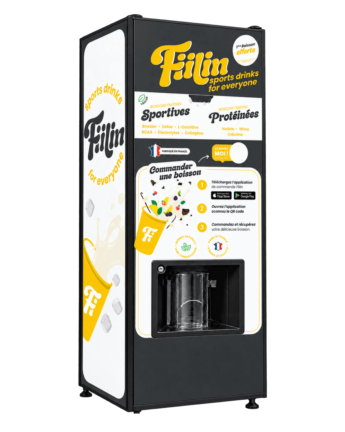 Distributeur Fiilin — habillage jaune