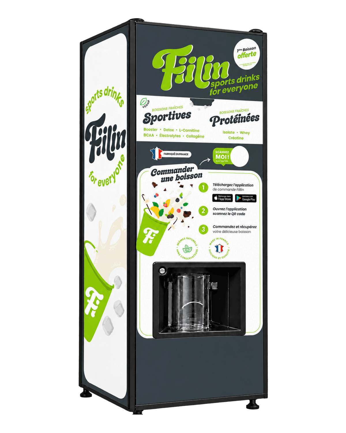 Distributeur Fiilin — habillage vert