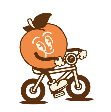 Orange à vélo