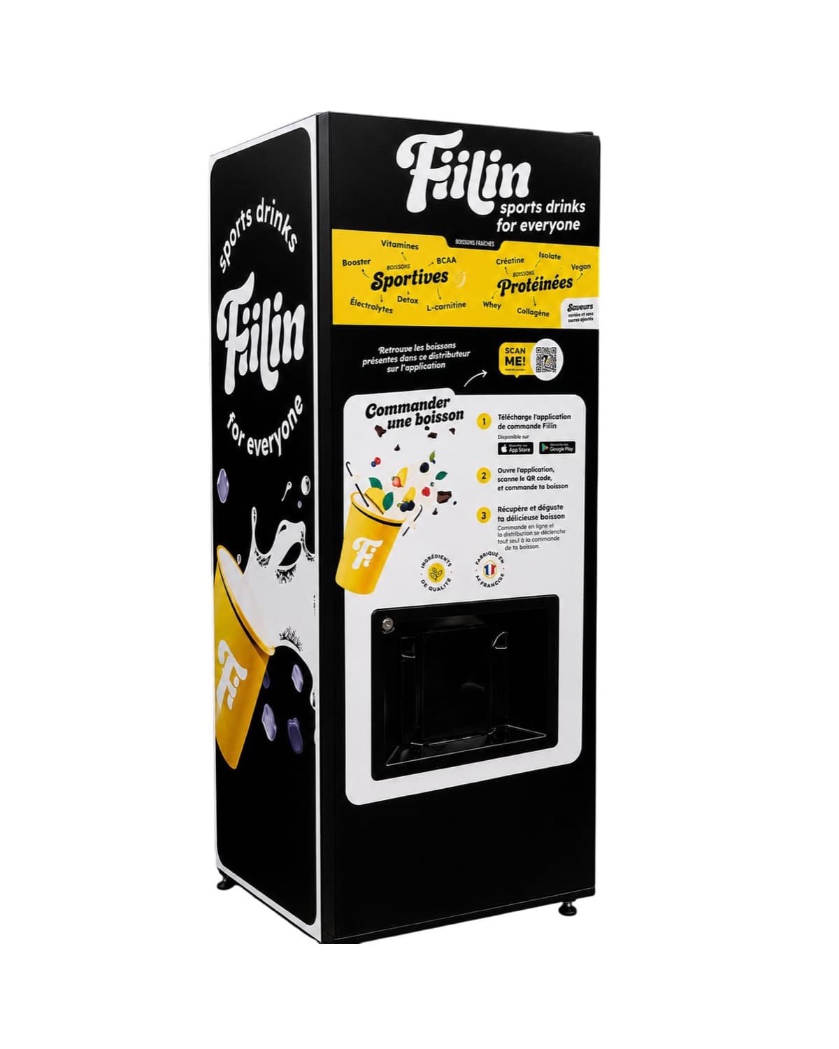 Distributeur Fiilin — habillage jaune