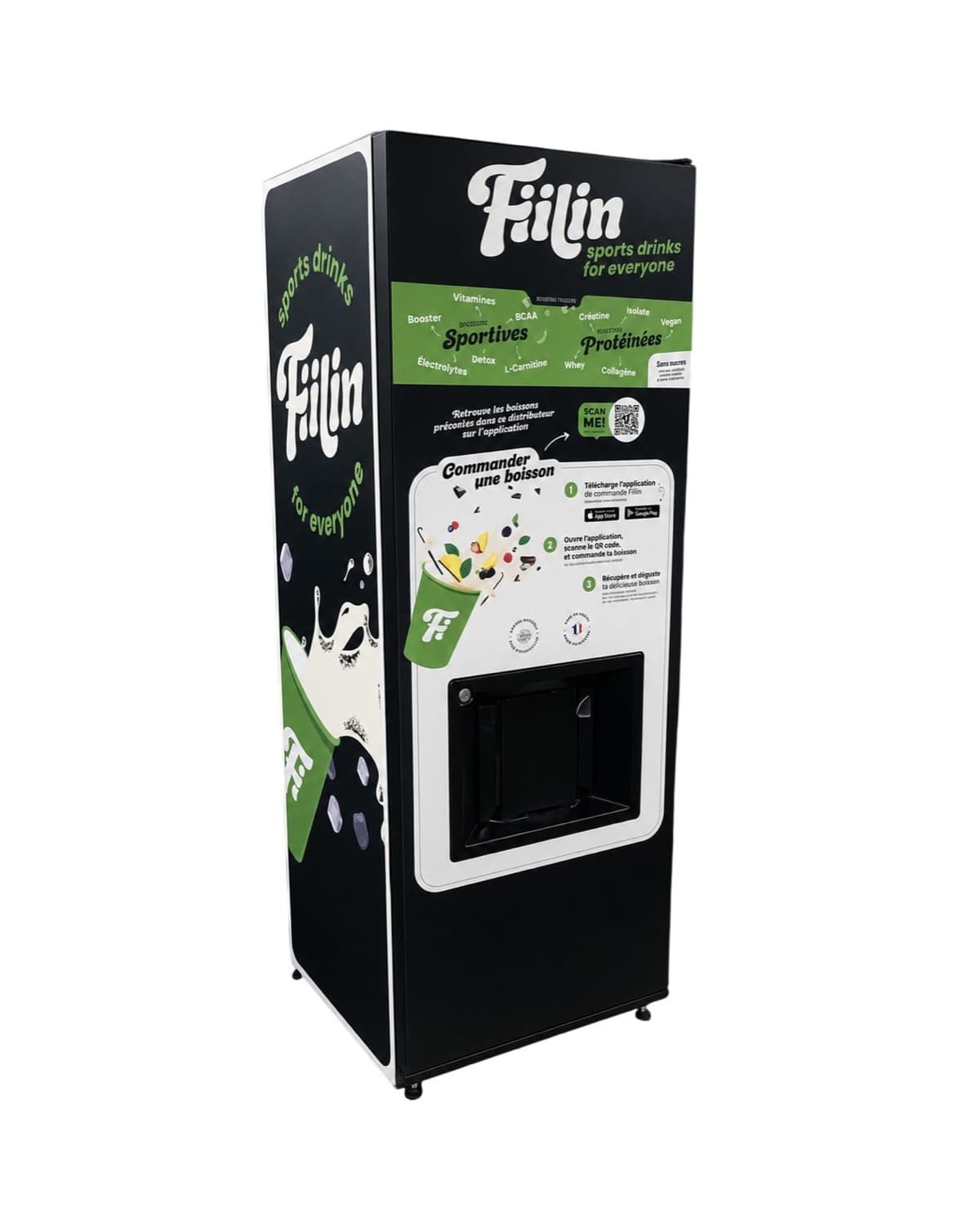 Distributeur Fiilin — habillage vert