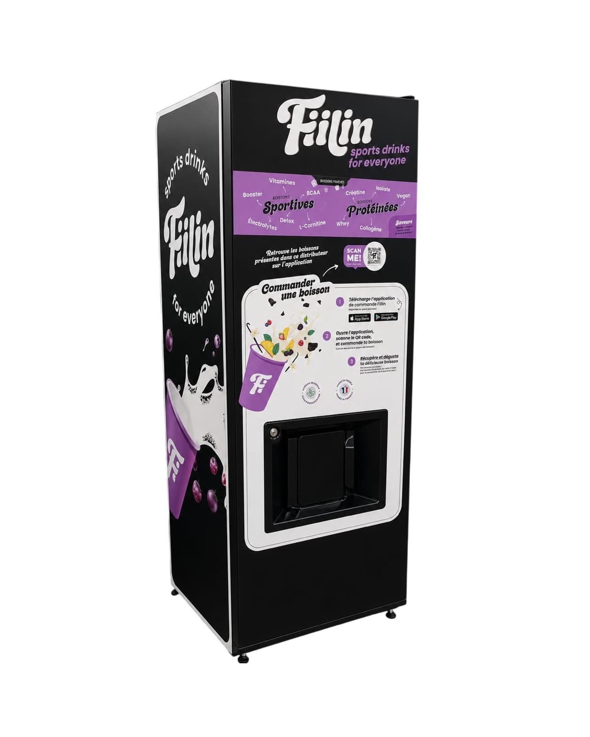 Distributeur Fiilin — habillage violet